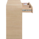  Meridian Cresthill White Oak Wood Console Table IMAGE 5