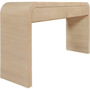  Meridian Cresthill White Oak Wood Console Table IMAGE 6