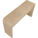  Meridian Cresthill White Oak Wood Console Table IMAGE 7