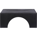  Meridian Arch Black Oak Wood Coffee Table IMAGE 3