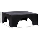  Meridian Arch Black Oak Wood Coffee Table IMAGE 5