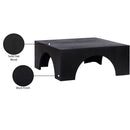  Meridian Arch Black Oak Wood Coffee Table IMAGE 6