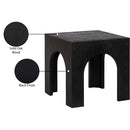  Meridian Arch Black Oak Wood End / Side Table IMAGE 6