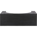  Meridian Arch Black Oak Wood Console Table IMAGE 5