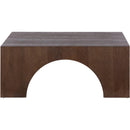  Meridian Arch Brown Oak Wood Coffee Table IMAGE 3