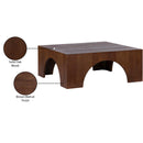  Meridian Arch Brown Oak Wood Coffee Table IMAGE 6
