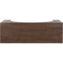  Meridian Arch Brown Oak Wood Console Table IMAGE 5