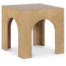  Meridian Arch Oak Oak Wood End / Side Table IMAGE 1