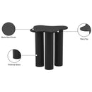  Meridian Romaine Black Iron End / Side Table IMAGE 7