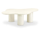  Meridian Romaine Cream Iron Coffee Table IMAGE 1