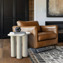  Meridian Romaine Cream Iron End / Side Table IMAGE 2