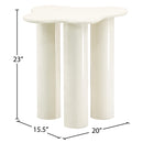  Meridian Romaine Cream Iron End / Side Table IMAGE 6