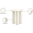  Meridian Romaine Cream Iron End / Side Table IMAGE 7