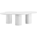  Meridian Romaine White Iron Coffee Table IMAGE 3