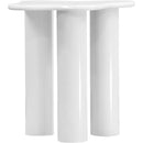  Meridian Romaine White Iron End / Side Table IMAGE 3