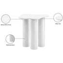  Meridian Romaine White Iron End / Side Table IMAGE 7