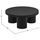  Meridian Rhodes Black Iron Coffee Table IMAGE 6