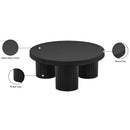 Meridian Rhodes Black Iron Coffee Table IMAGE 7