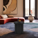  Meridian Rhodes Black Iron End / Side Table IMAGE 2