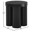  Meridian Rhodes Black Iron End / Side Table IMAGE 6
