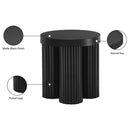  Meridian Rhodes Black Iron End / Side Table IMAGE 7