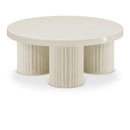  Meridian Rhodes Cream Iron Coffee Table IMAGE 1