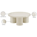  Meridian Rhodes Cream Iron Coffee Table IMAGE 7