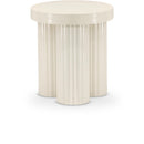  Meridian Rhodes Cream Iron End / Side Table IMAGE 1