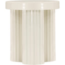  Meridian Rhodes Cream Iron End / Side Table IMAGE 3