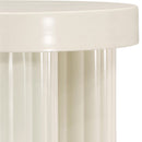  Meridian Rhodes Cream Iron End / Side Table IMAGE 5