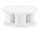  Meridian Rhodes White Iron Coffee Table IMAGE 1