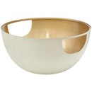  Meridian Doma Cream Glass Top And Iron Base Coffee Table IMAGE 3