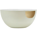  Meridian Doma Cream Glass Top And Iron Base Coffee Table IMAGE 4