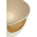  Meridian Doma Cream Glass Top And Iron Base Coffee Table IMAGE 6