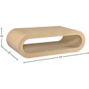  Meridian Sono Natural Paper Veneer Coffee Table IMAGE 6