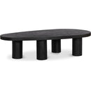  Meridian Beekman Black Oak Wood Coffee Table IMAGE 1