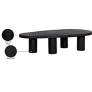  Meridian Beekman Black Oak Wood Coffee Table IMAGE 7