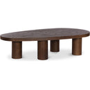  Meridian Beekman Brown Oak Wood Coffee Table IMAGE 1