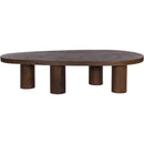  Meridian Beekman Brown Oak Wood Coffee Table IMAGE 3