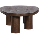  Meridian Beekman Brown Oak Wood Coffee Table IMAGE 4