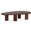  Meridian Beekman Brown Oak Wood Coffee Table IMAGE 6