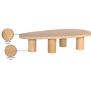  Meridian Beekman Oak Oak Wood Coffee Table IMAGE 7