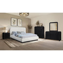 Meridian Fluted Black Chest IMAGE 11