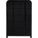  Color_Black -- Meridian Fluted 5 Drawer Chest IMAGE 3