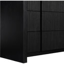  Color_Black -- Meridian Fluted 5 Drawer Chest IMAGE 8