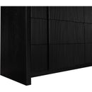  Color_Black -- Meridian Fluted 6 Drawer Dresser IMAGE 10