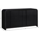  Color_Black -- Meridian Fluted 6 Drawer Dresser IMAGE 11