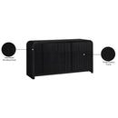 Meridian Fluted Black Dresser IMAGE 12