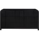 Meridian Fluted Black Dresser IMAGE 3