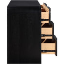 Meridian Fluted Black Dresser IMAGE 6